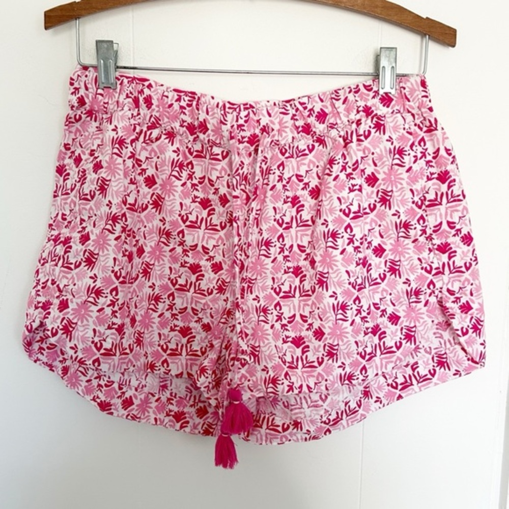 Vineyard Vines Pink 100% Linen Drawstring Shorts Medium